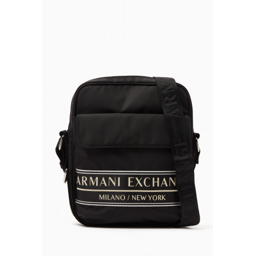 Armani Exchange - City Life Logo Crossbody Bag in Techno Fabric
