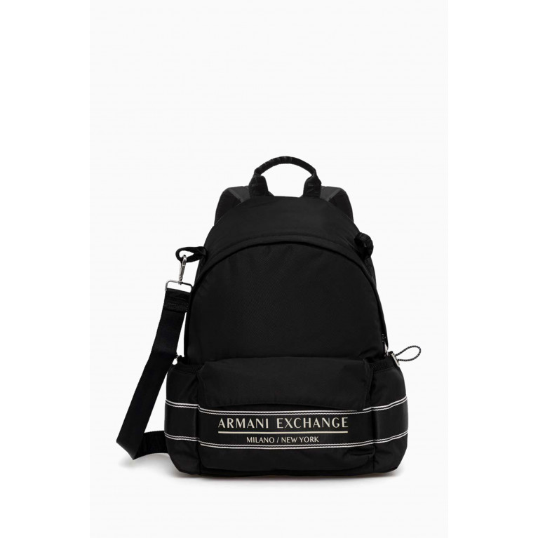 Armani Exchange - City Life Logo Backpack in Tech Fabric