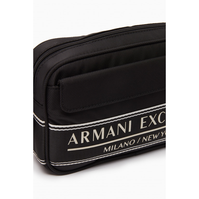 Armani Exchange - City Life Logo Belt Bag in Tech Fabric