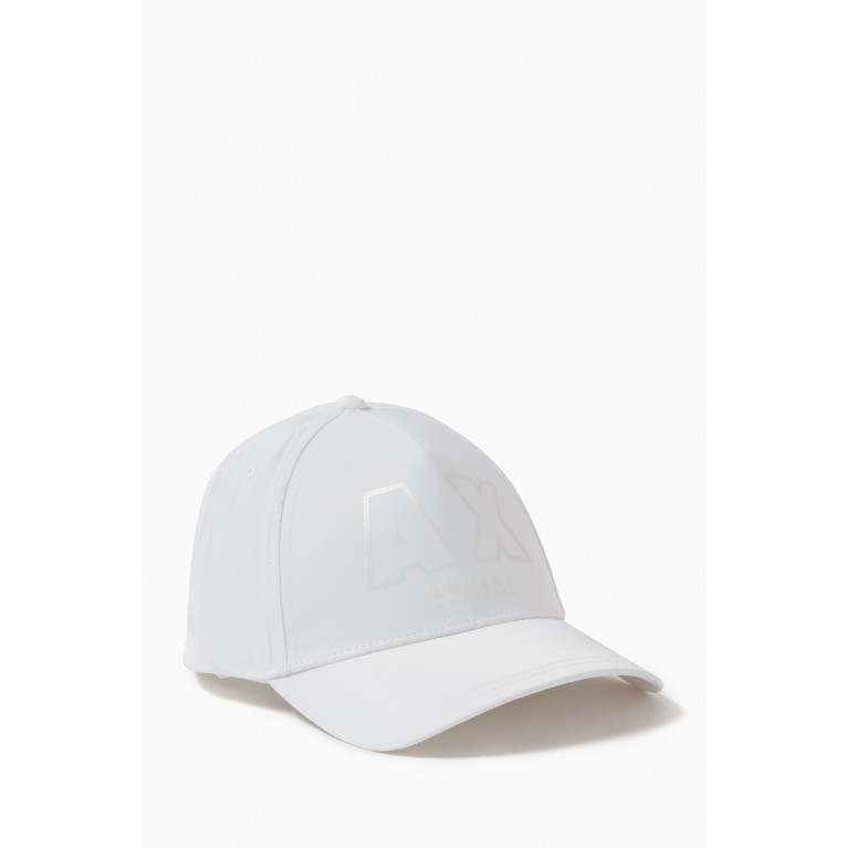 Armani - Embossed Logo Baseball Cap in Cotton