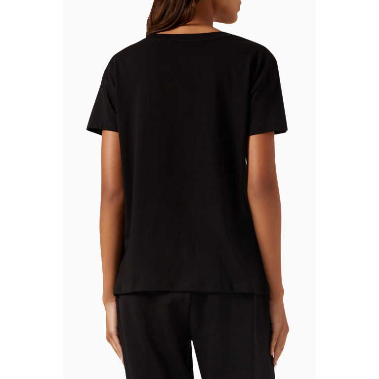 Armani Exchange - Logo T-shirt in Cotton-jersey Black