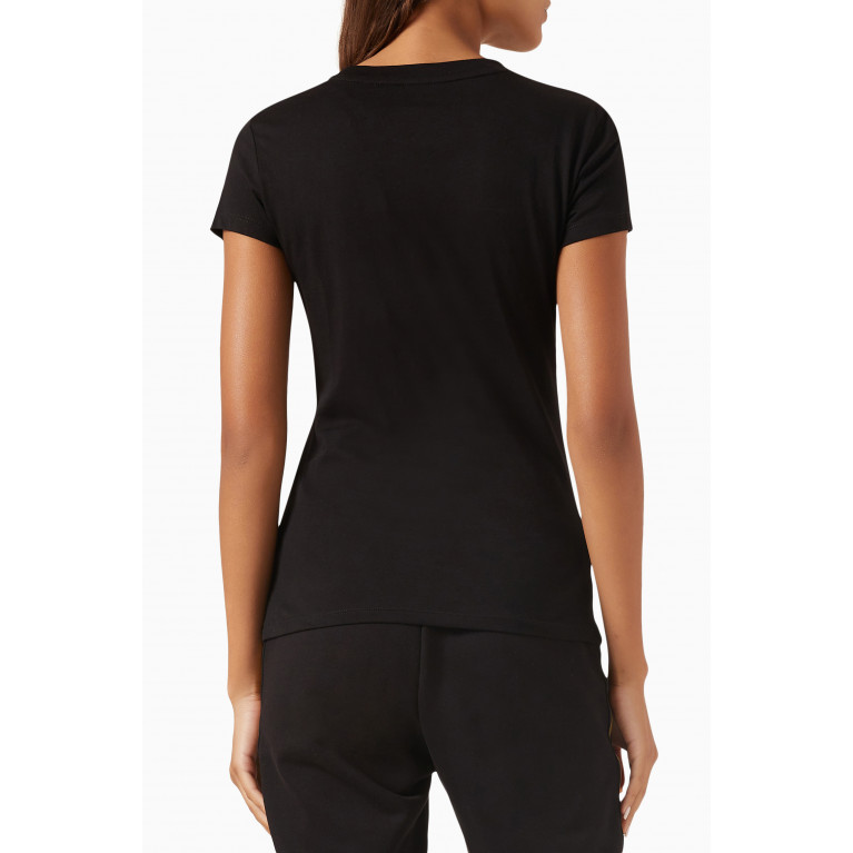 Armani Exchange - Slim Logo T-shirt in Cotton-jersey Black