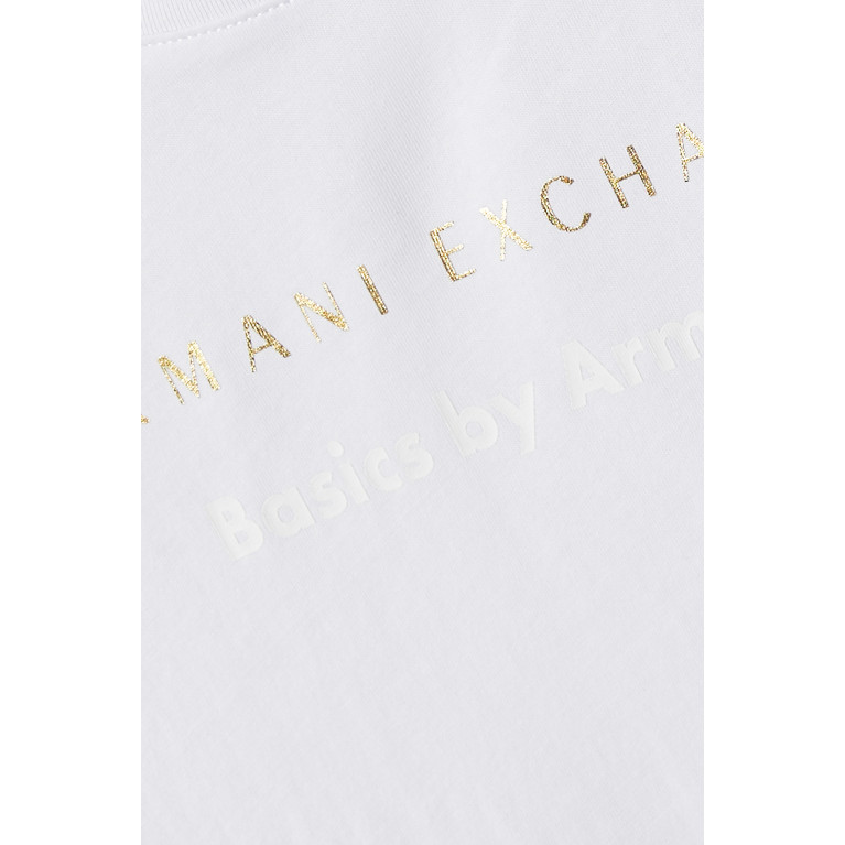 Armani Exchange - Slim Logo T-shirt in Cotton-jersey White