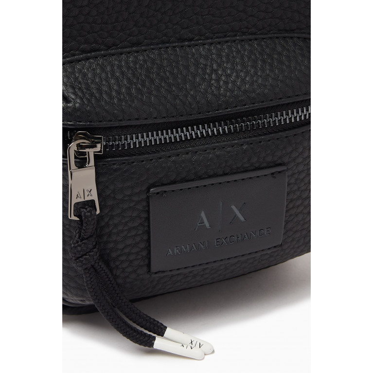 Armani - Medium Rob Crossbody Bag in Textured Faux Leather