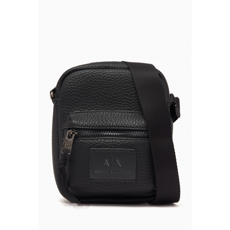 Armani - Medium Rob Crossbody Bag in Textured Faux Leather