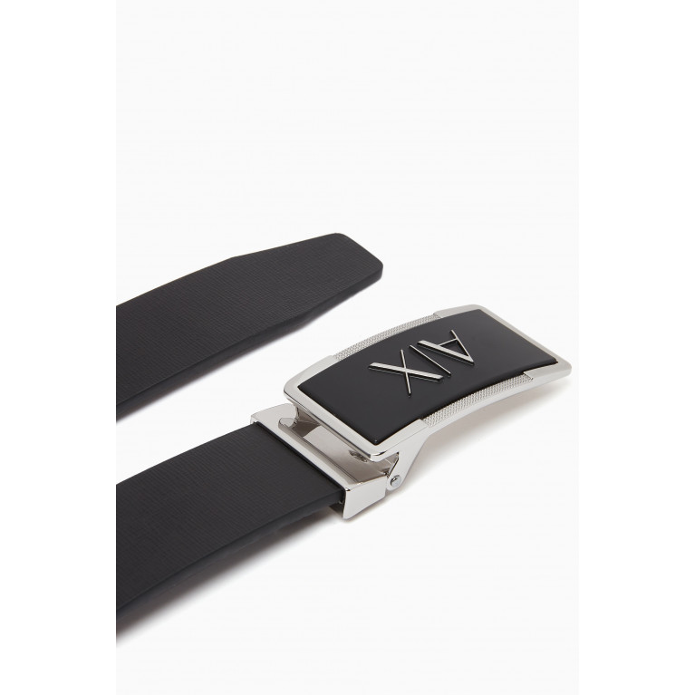 Armani - AX Double Buckle Belt in Leather