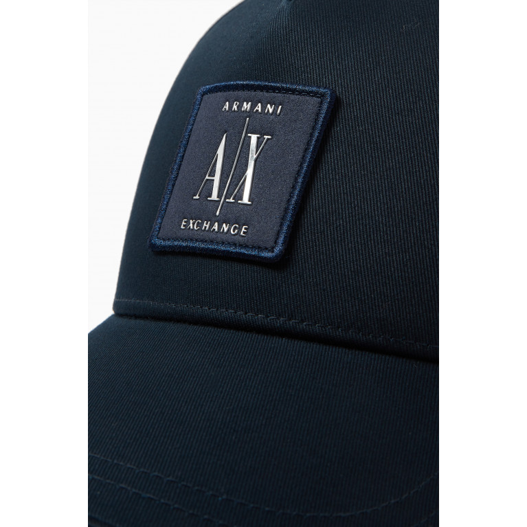 Armani - AX Icon Project Baseball Cap in Gabardine Blue