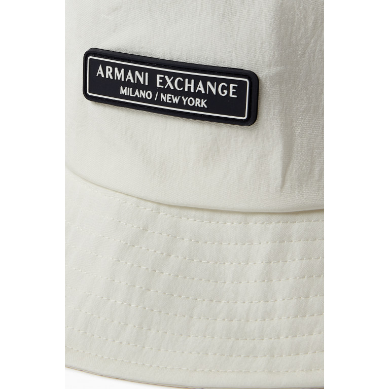 Armani - Logo Patch Bucket Hat in Cotton