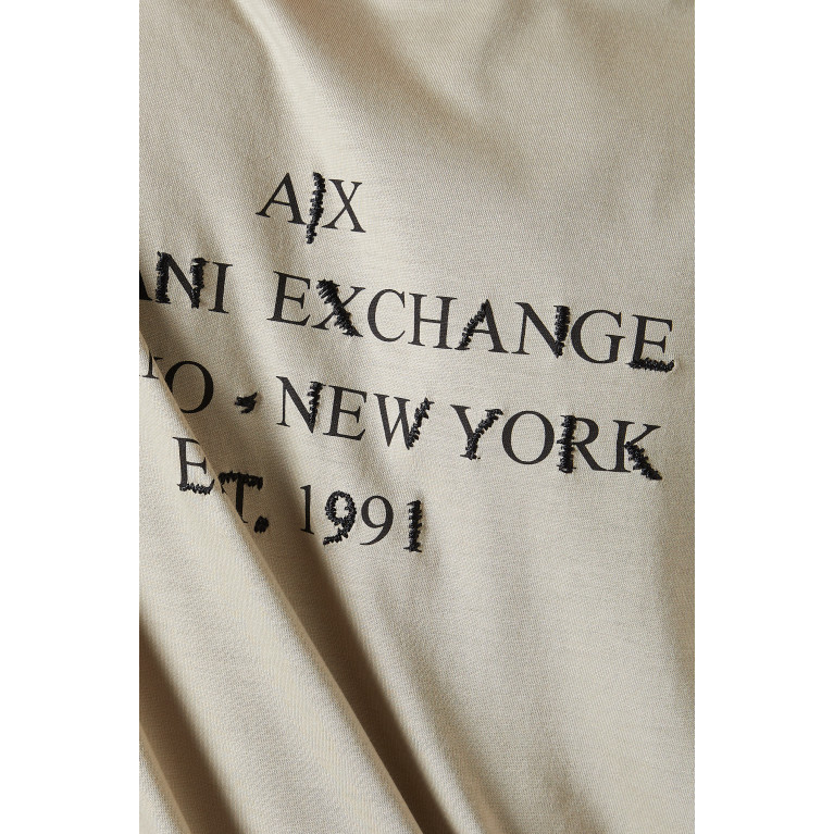 Armani Exchange - Graphic Logo T-Shirt in Cotton Neutral
