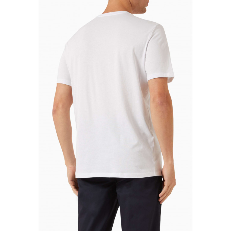 Armani Exchange - Graphic Logo Print T-shirt in Cotton Jersey White