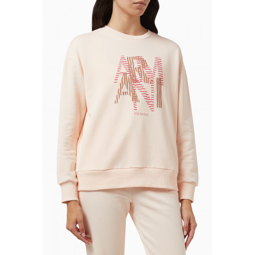 Armani Exchange - Logo Crewneck Sweatshirt in Cotton-fleece