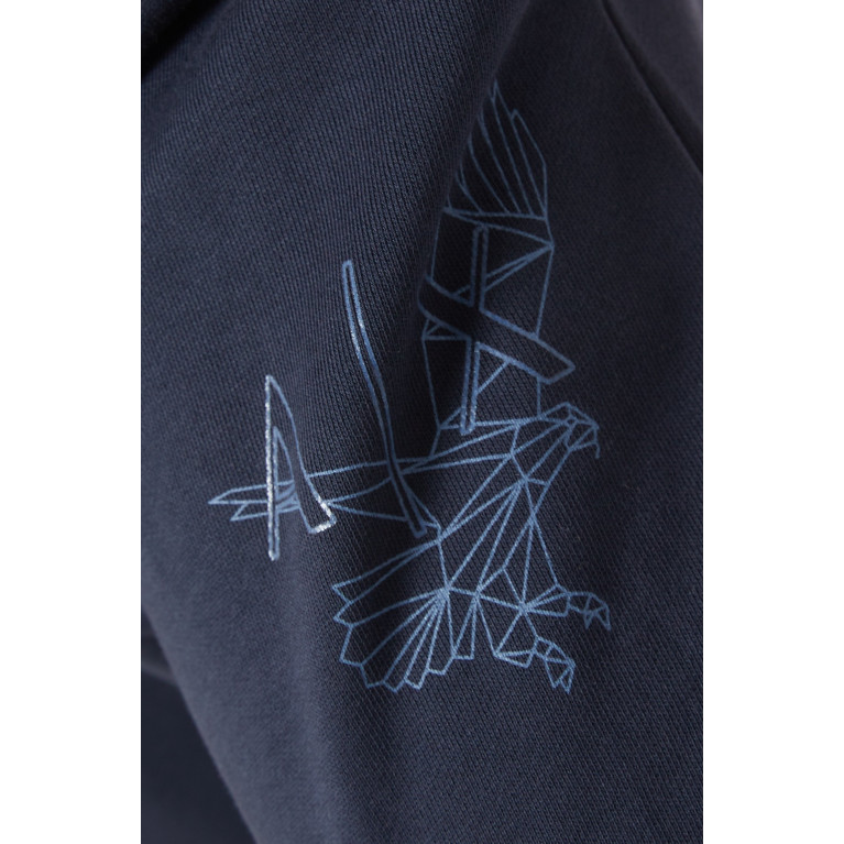 Armani - Eagle Logo Print Sweatpants in Cotton