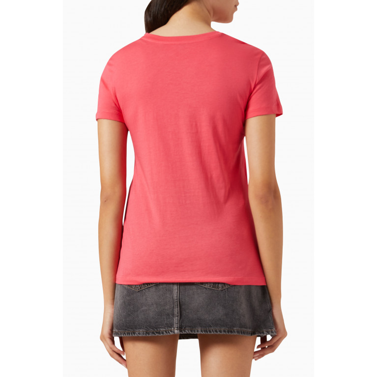 Armani Exchange - Summer Beats Print T-shirt in Jersey Pink