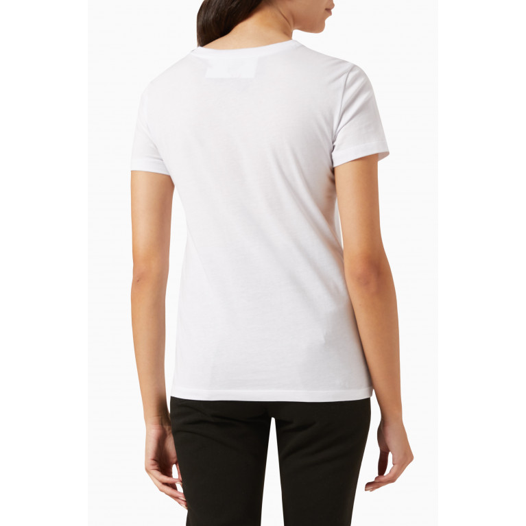 Armani - Summer Beats Print T-shirt in Jersey White