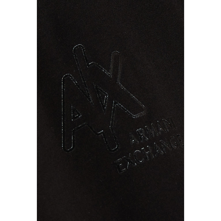 Armani Exchange - V-neck Logo Slim T-shirt in Cotton-jersey