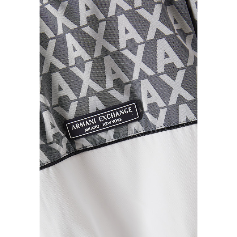 Armani Exchange - Blouson Hooded Jacket in Nylon White