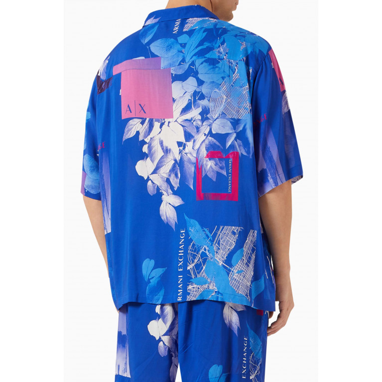 Armani Exchange - Floral Print Shirt in Viscose
