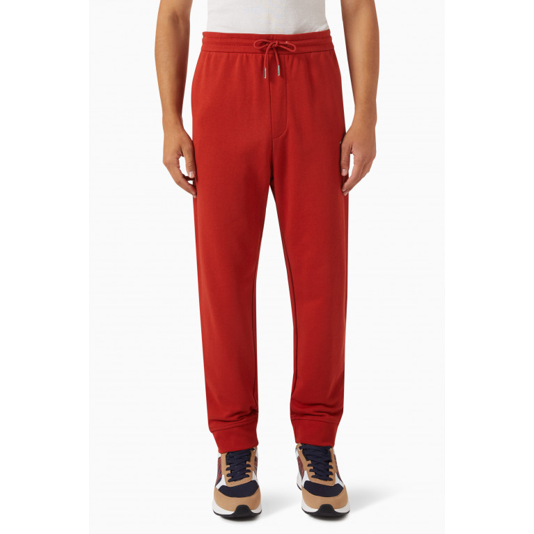 Armani Exchange - Logo Sweatpants in Cotton Jersey Red