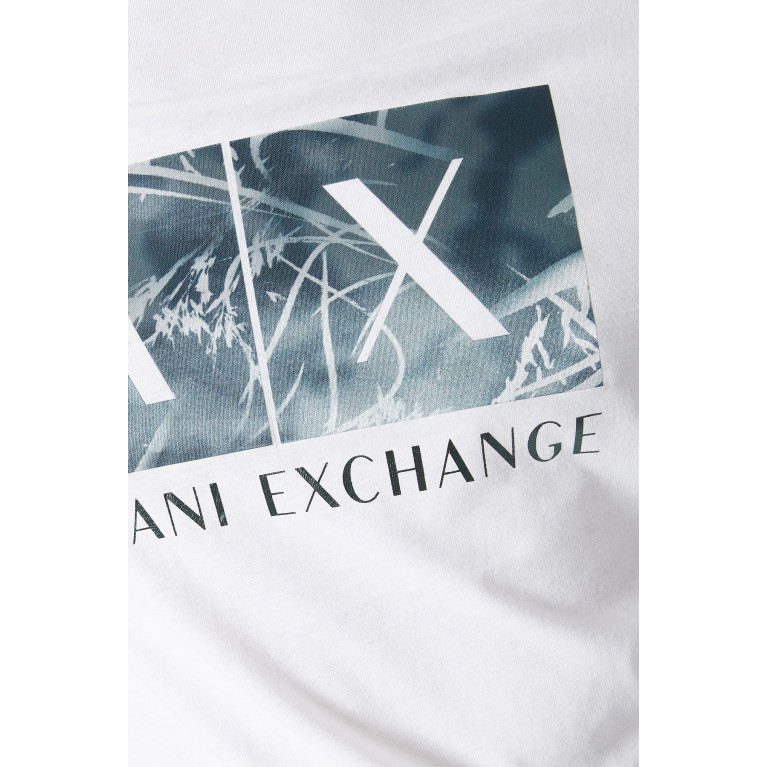Armani Exchange - Graphic Logo T-Shirt Cotton White