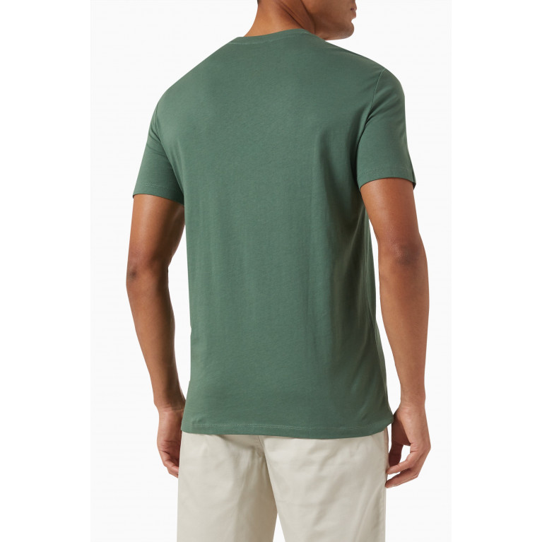 Armani - Logo T-shirt in Cotton Green