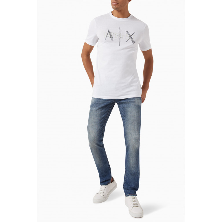 Armani - Logo T-shirt in Cotton White