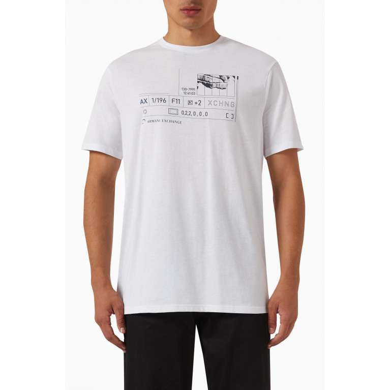 Armani Exchange - Urban Fields T-shirt in Cotton Jersey White