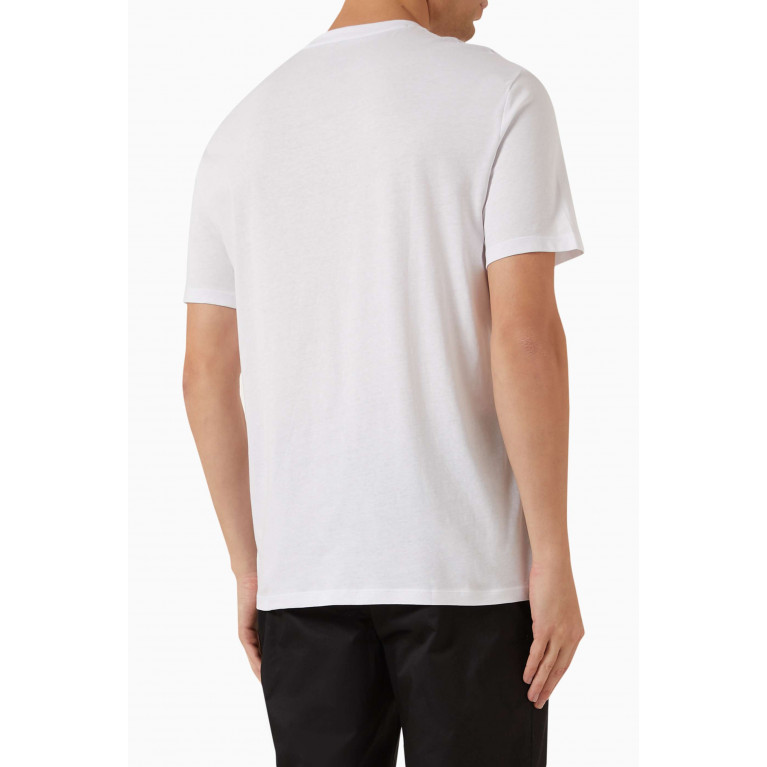 Armani Exchange - Logo Print T-shirt in Cotton Jersey White