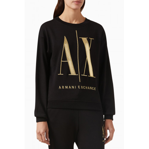 Armani Exchange - Icon Project Logo Sweatshirt in Fleece
