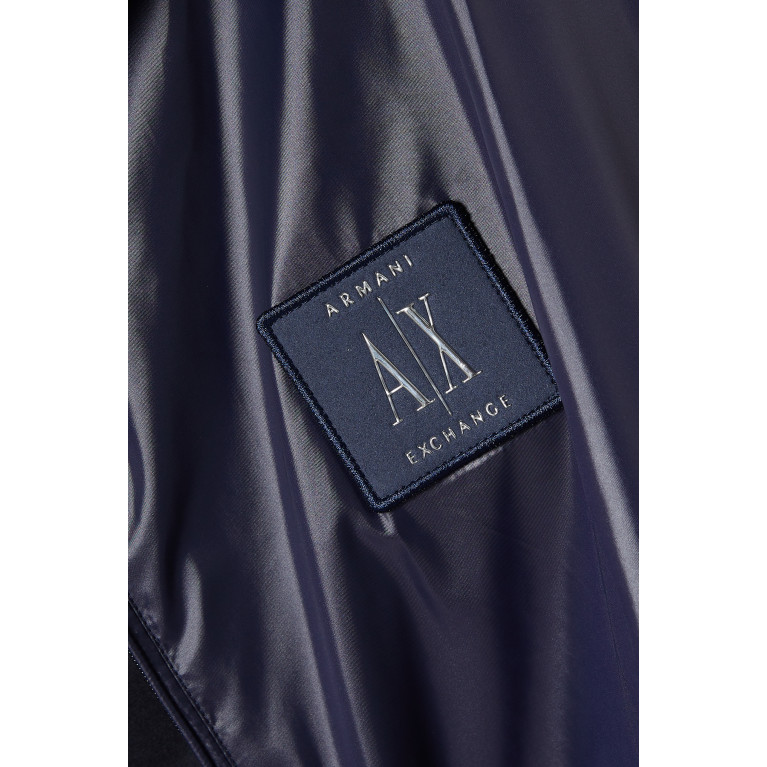 Armani Exchange - AX Logo Jacket in Nylon Blue