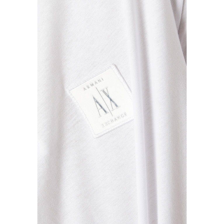Armani Exchange - Icon Logo Polo Shirt in Cotton White