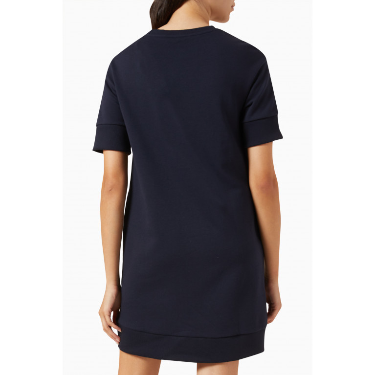 Armani Exchange - Signature Logo Mini T-shirt Dress Blue