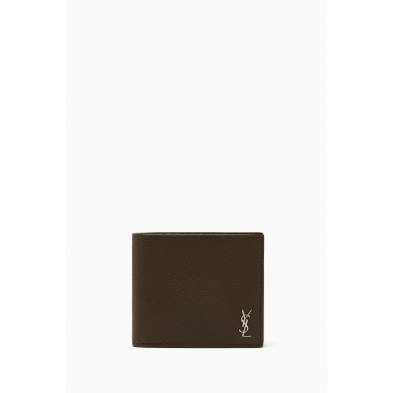 Saint Laurent - Tiny Monogram East/West Wallet in Leather