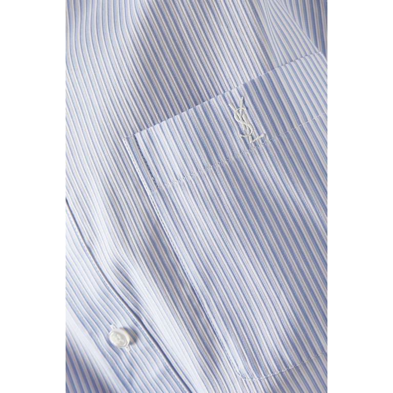 Saint Laurent - Monogram Striped Shirt in Cotton