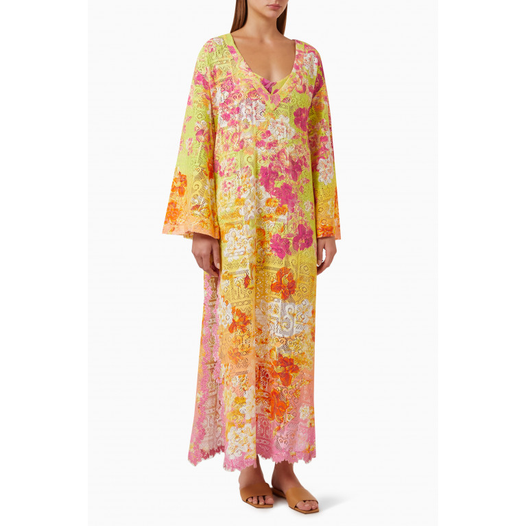 Hemant & Nandita - Auril Coverup Maxi Dress in Cotton-nylon