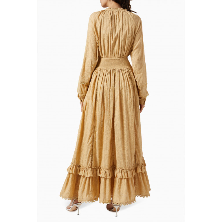 Hemant & Nandita - Mavi Lace Maxi Dress in Cotton