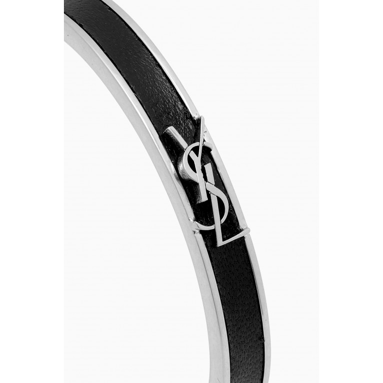Saint Laurent - Opyum Bracelet in Leather & Metal