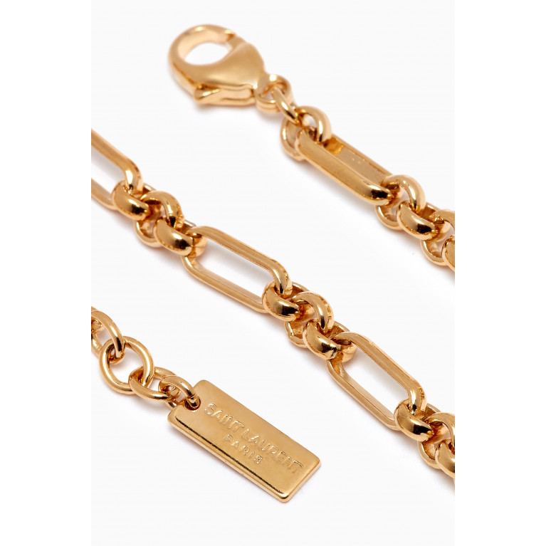 Saint Laurent - Figaro Chain Bracelet in Gold-tone Metal