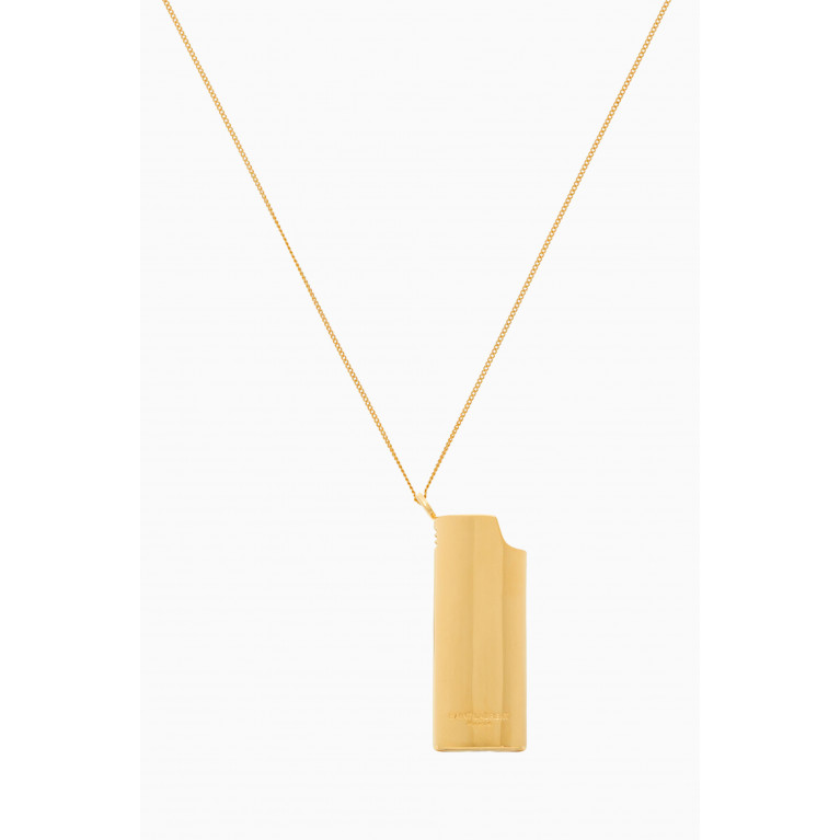 Saint Laurent - Lighter Holder Necklace in Brass