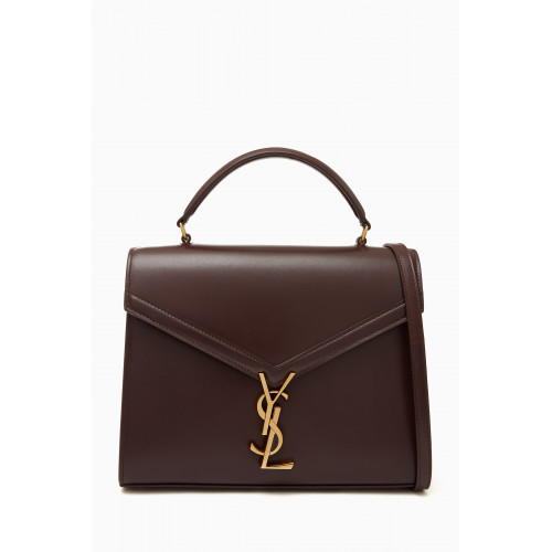 Saint Laurent - Medium Cassandra Flap Top Handle Bag in Leather