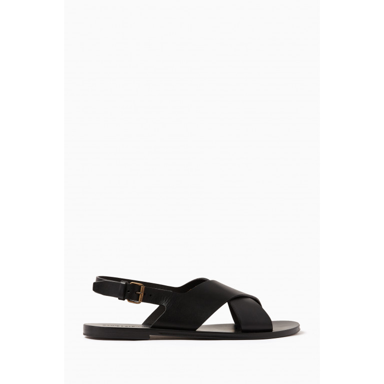 Saint Laurent - Mojave Sandals in Smooth Leather
