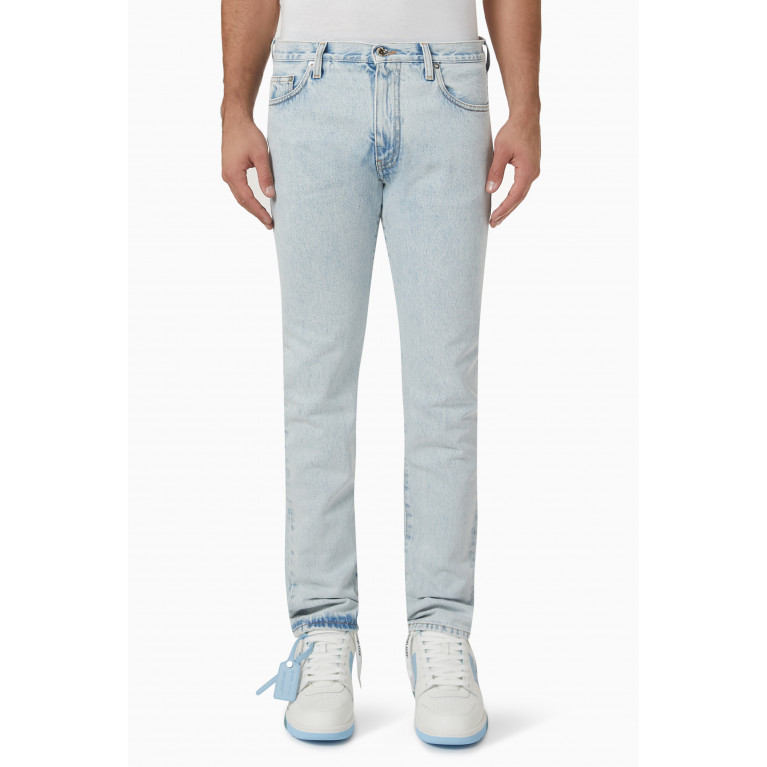 Off-White - Single Arrow Slim Jeans in Denim
