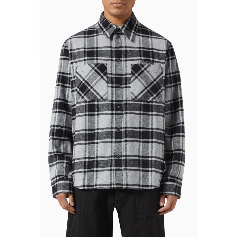 Off-White - Flannel Shirt in Cotton