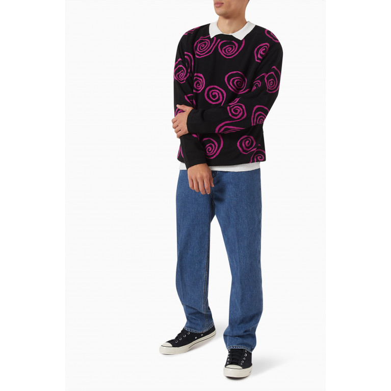 Stussy - Hand Drawn S Sweater in Knit Cotton