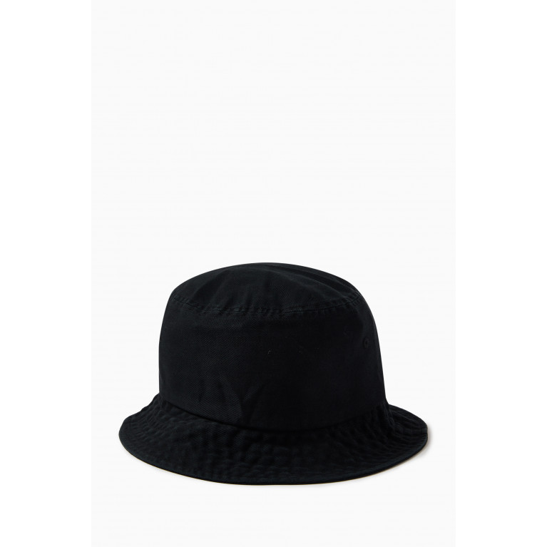 Stussy - Big Stock Bucket Hat in Cotton Black