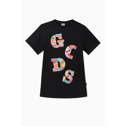 GCDS - Logo Print T-shirt Dress in Cotton
