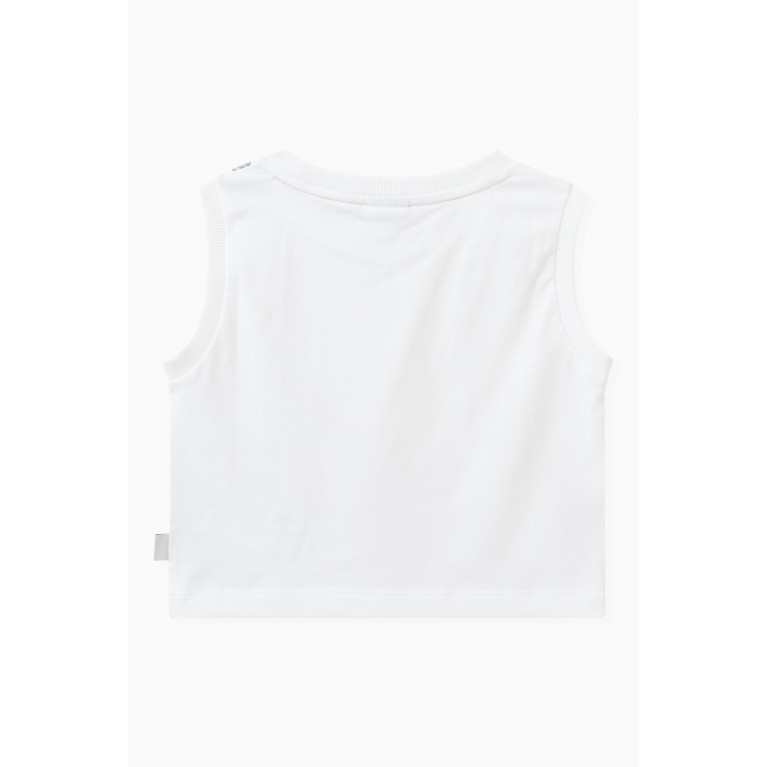 GCDS - Heart Bag Print Tank Top in Cotton White