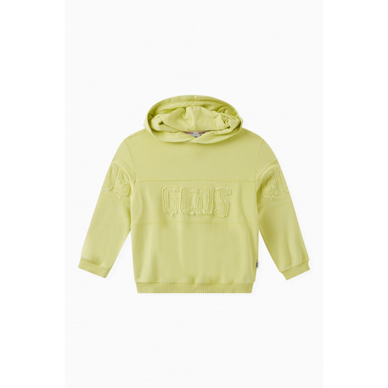 GCDS - Logo Patch Hoodie in Cotton