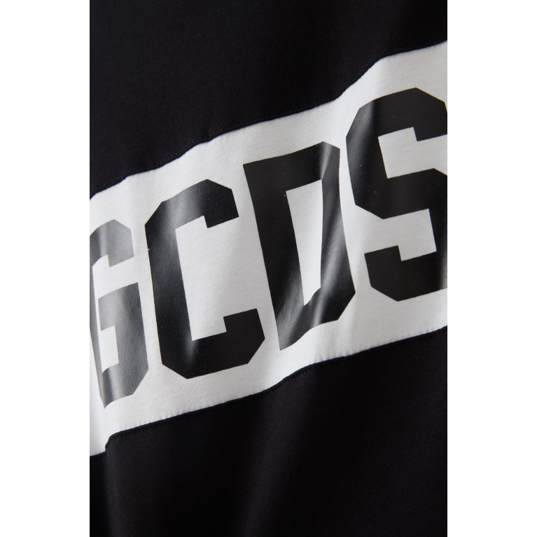 GCDS - Logo Print T-shirt in Cotton Black