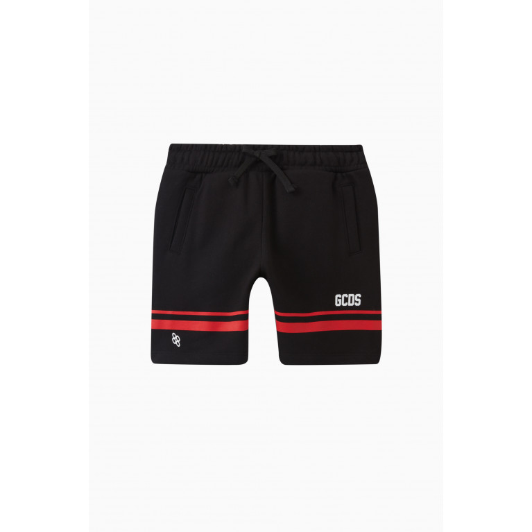 GCDS - Contrasting Stripe Bermuda Shorts in Cotton