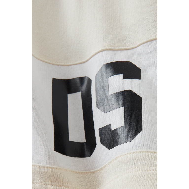 GCDS - Logo Print Shorts in Cotton Neutral